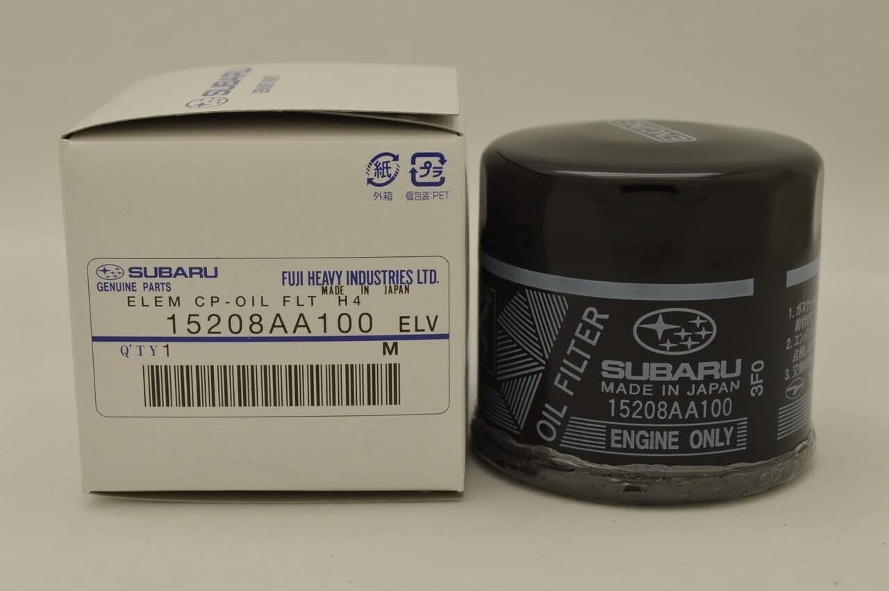 Genuine Subaru EJ Engine Oil Filter 15208AA100 Black MADE IN JAPAN