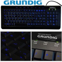 Grundig Tastatur Azerty Layout FranzöSisch Backlight Usb Beleuchtet Keyboard