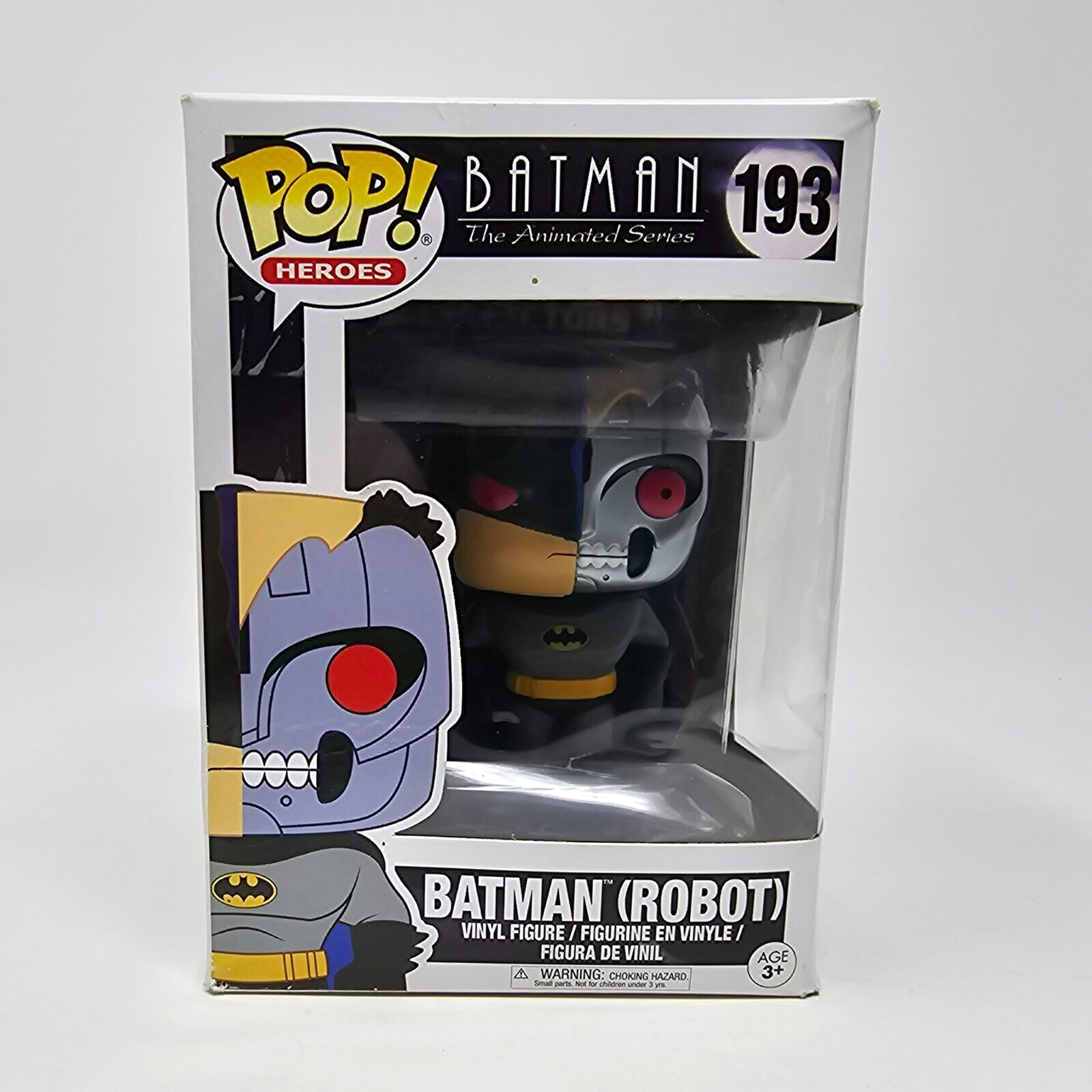 Funko Pop Heroes Animated Series Batman Robot #193 Vinyl Figure With Protector