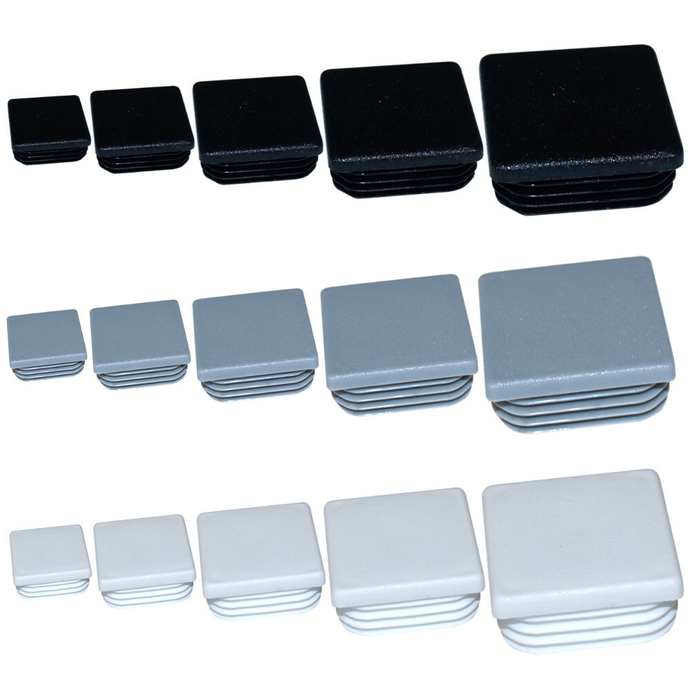 4 Pièces Bouchons Lamellaires Pour Tubes Carrés 20 X 20