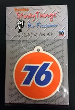 UNION 76 UNOCAL AIR FRESHENER ORANGE & BLUE *BUY 5, GET 1 FREE ! car auto sign 