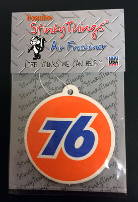 UNION 76 UNOCAL AIR FRESHENER ORANGE & BLUE *BUY 5, GET 1 FREE ! car auto sign 