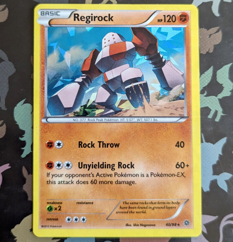 Regirock 40/98 Cracked Ice Holo XY Ancient Origins Pokemon Card Near Mint