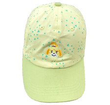 Animal Crossing Hat Cap Strap Back Green Baseball Dad Video Game Isabel Nintendo