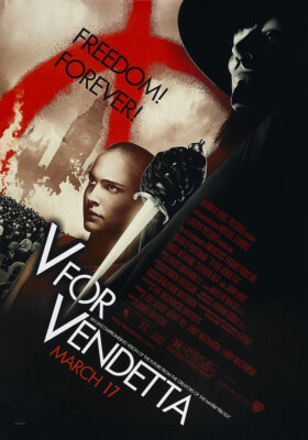 V for Vendetta (2006) Natalie Portman Movie Film POSTER Plakat #439