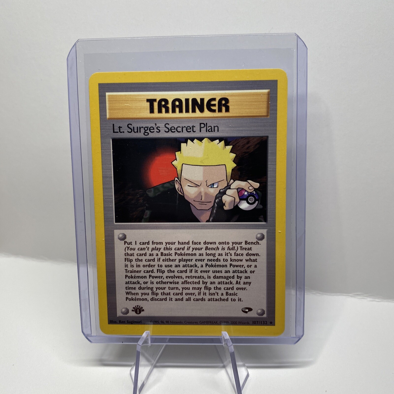 LT. SURGE’S SECRET PLAN - 1st Edition Gym Challenge - 107/132 - Rare - NM