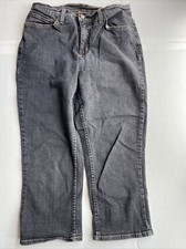 Denim & Co Women's Jeans Size 12 Wide Leg Mid Rise