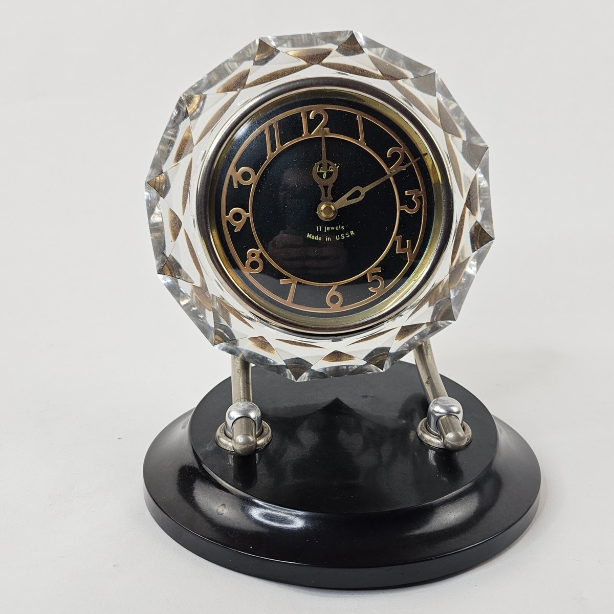 Vintage Majak Crystal Desk Clock, Made in USSR, 3309-65 | eBay