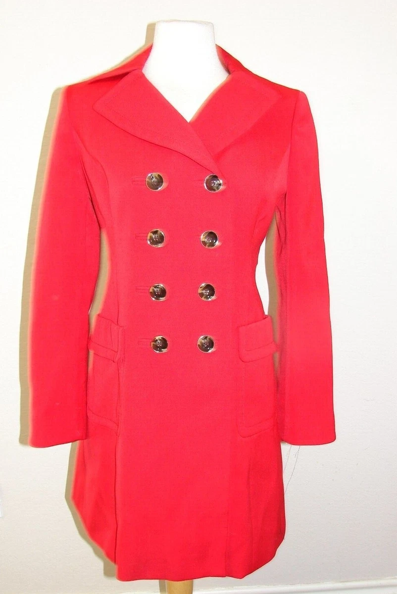 Petite double cheap breasted wool coat