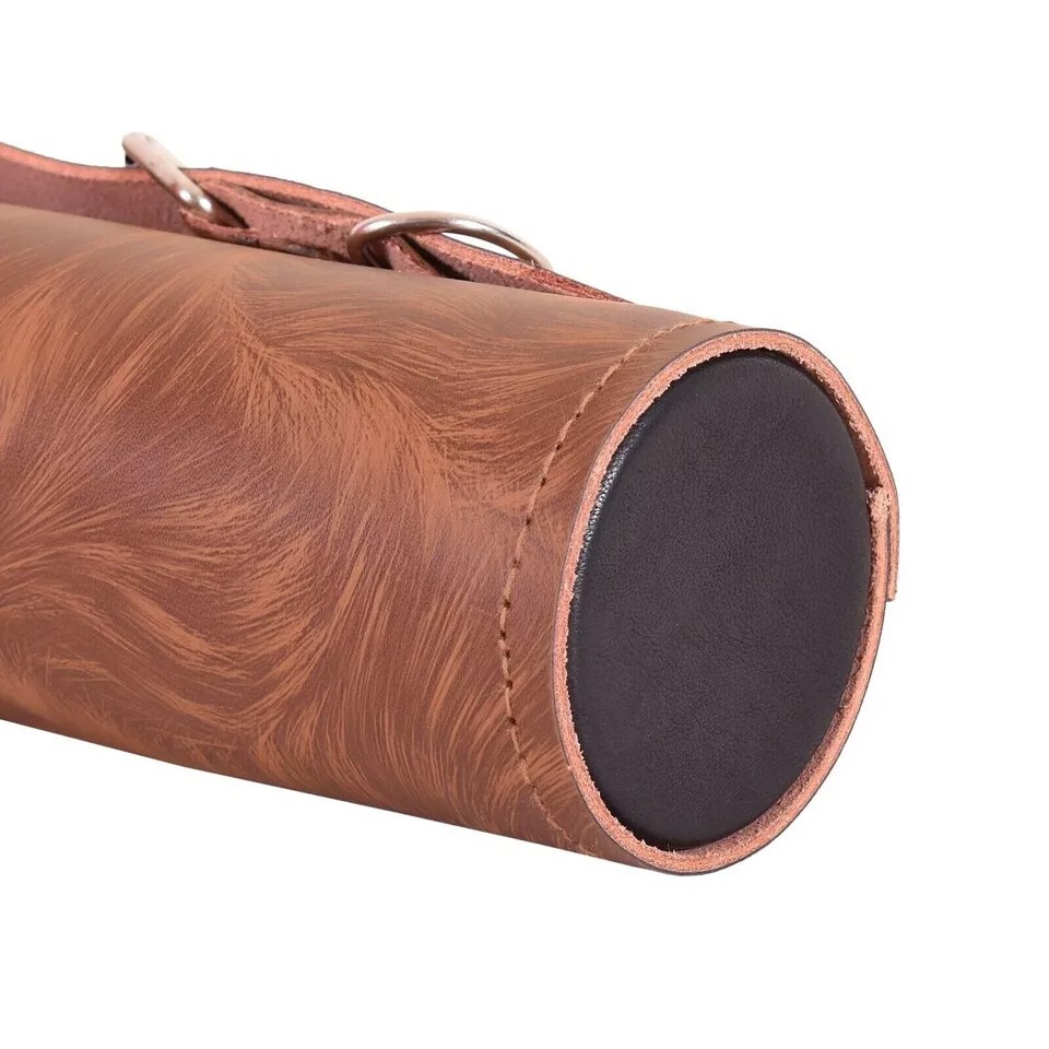 DUAL USE TEXTURED GENUINE  LEATHER SHOULDER BACK/SIDE ARROW QUIVER