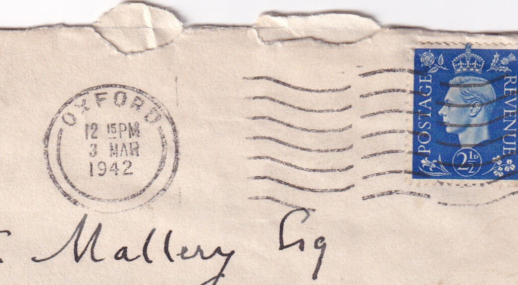 1942 United Kingdom WWII opened by examiner 7343 to USA King