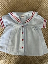VTG 80 s Chandler Sailor Nautical Themed Dress Girls 24M