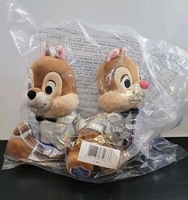 Disney 100 Years Of Wonder Chip And Dale Chipmunk Plush Set 9  New With Tags