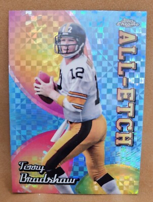 2024 Topps Chrome All-Etch X-Fractor Terry Bradshaw #AE-TB