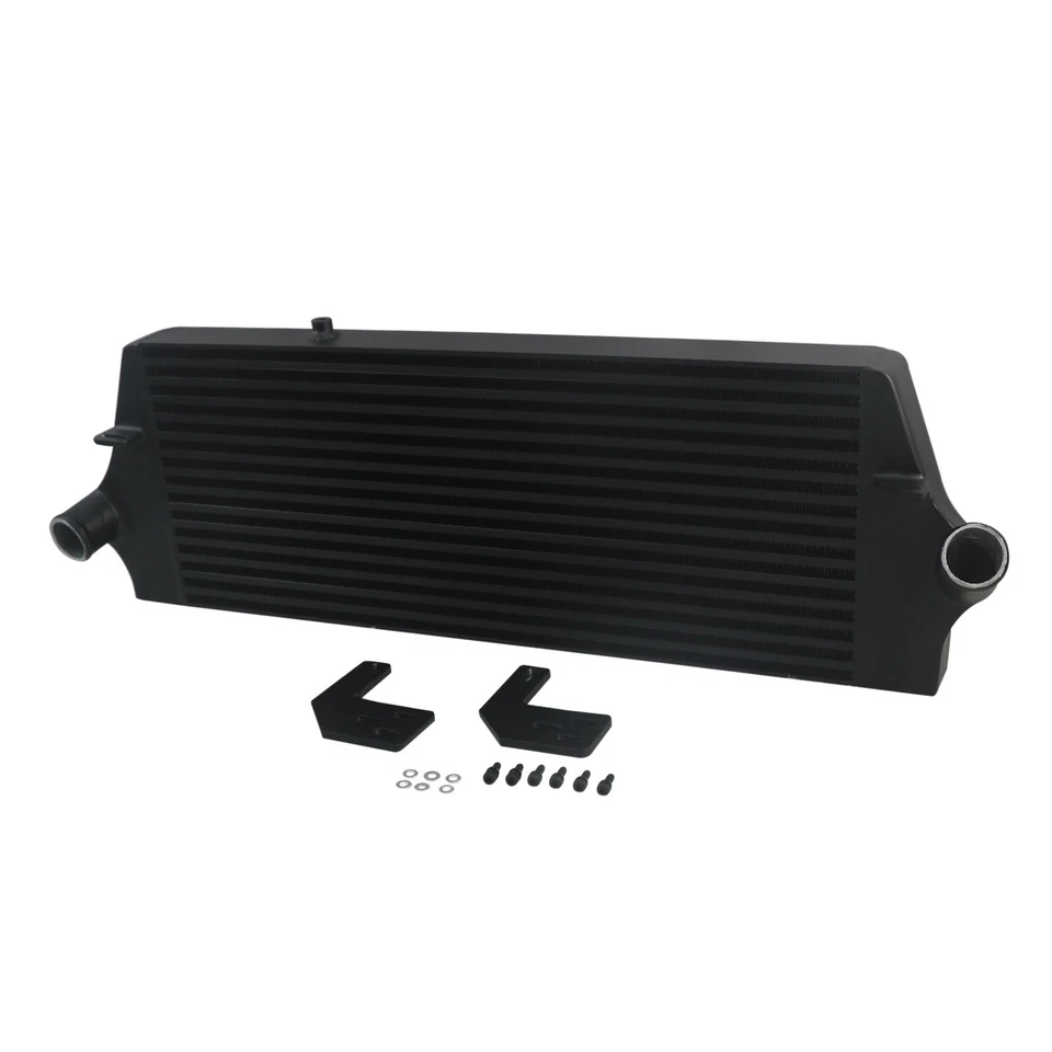 Black Front Mount Aluminum Intercooler For 2005-2010 Ford Focus ST225 MK2 Gen3 - Image 3 of 4