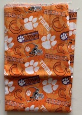 NCAA Clemson University Tigers Cotton Fabric Fat Quarter 18