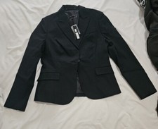 The Limited Womans Fitted Single Button Black Blazer Size 12
