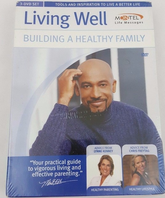 Montel Williams Living Well Building A Healthy Family 3-Disc DVD Series