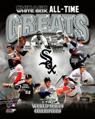 Chicago White Sox 12 ALL-TIME GREATS Premium 20x24 POSTER Print BAINES ...