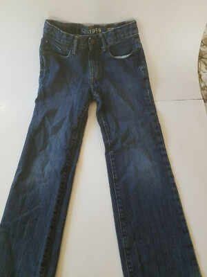 Jean Droit Garçon GapKids 1969 Taille 10 Slim Délavé Foncé - Coton, Occasion Très Bon état