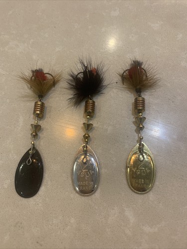 Lot De 3 Cuillères Tournantes Mepps Taille 2 Pour La Pêche Au Carnassier