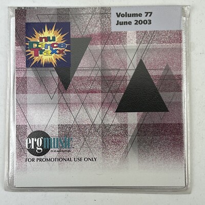 RARE 2003 PROMO CD - Nu Dance Traxx Volume 77 - ERG Music NDT001077