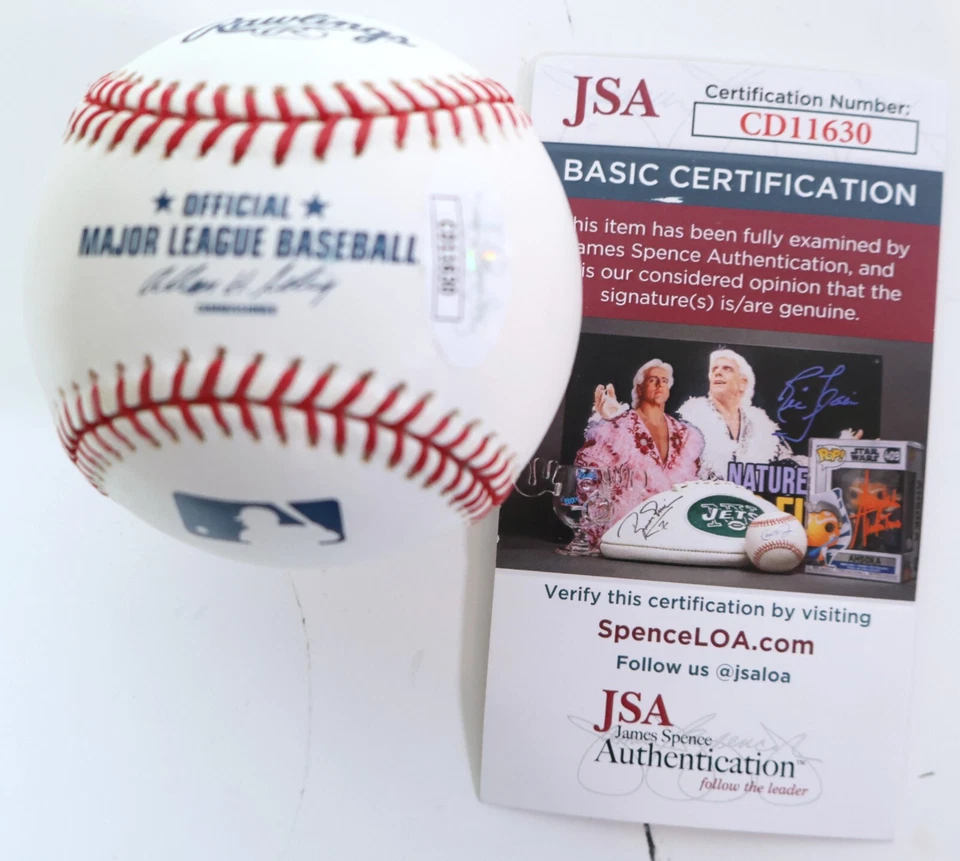 Garrett Atkins Autografiado Oficial Grandes Ligas Béisbol James Spence Certificado de Autenticidad Foto 3 de 3