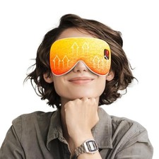 2025 Upgrade Heated Eye Mask, Cordless Warm Compresses for Dry Eyes, 3 Gray