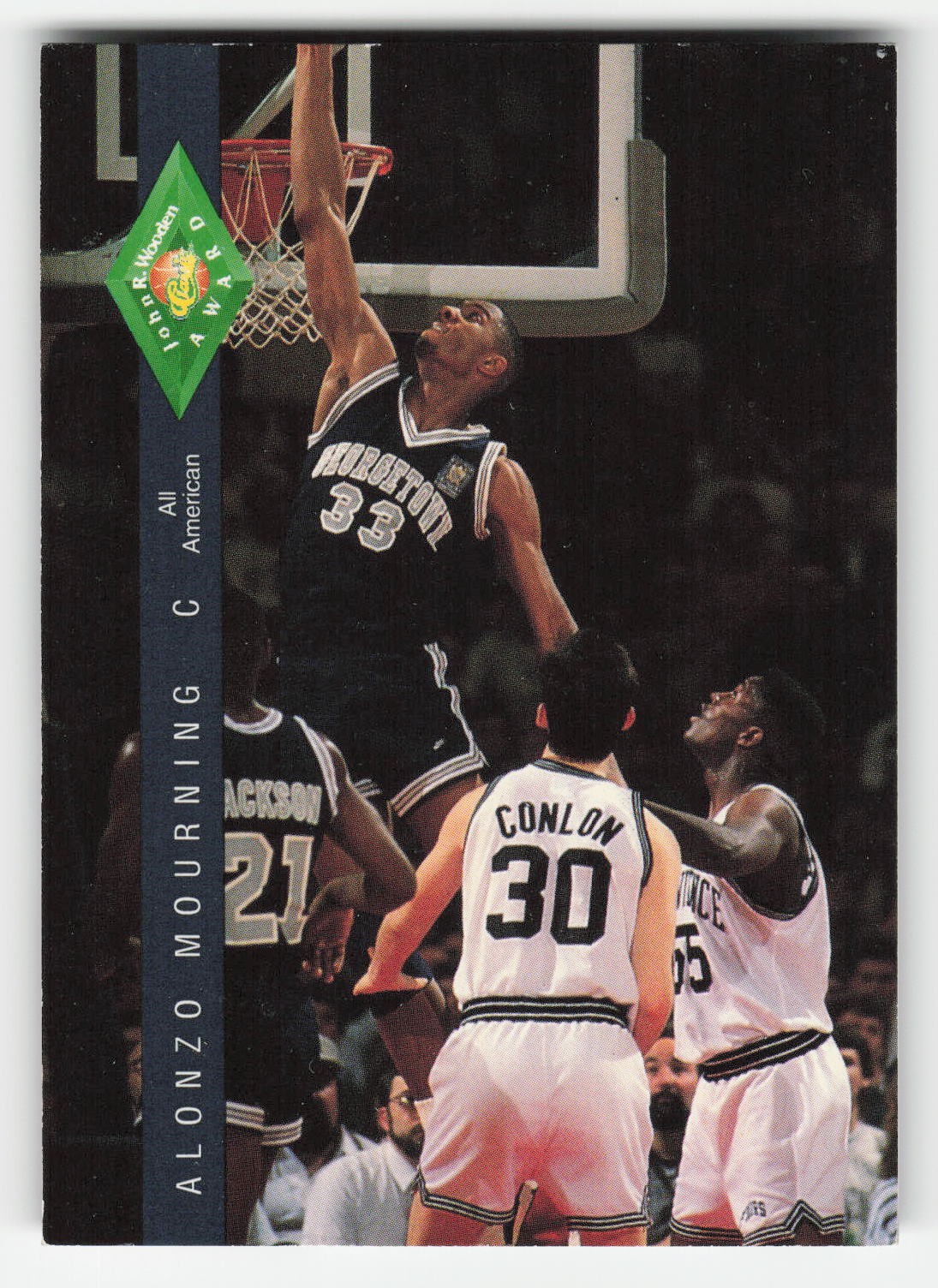 Alonzo Mourning 1992 Classic Four Sport #319 Georgetown Hoyas NM