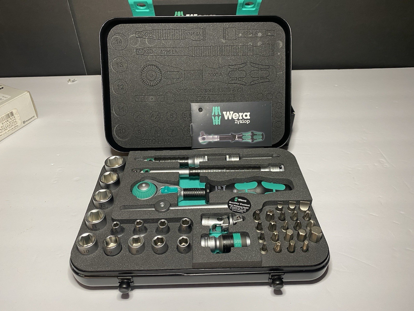 Wera 1/4 Zyklop Speed Ratchet Socket Set 8100 SA2 42pc
