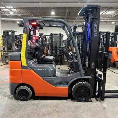 2020 Toyota 8FGCU30 6000lb Used LP Gas Forklift Triple Mast Sideshift 2020 Hours