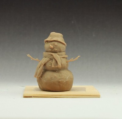 3D printed 1/72/35/16 Cute Snowman Scene Accessories  Unpainted