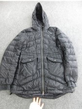 Athleta Jacket Womens Medium Black Quilted Do...