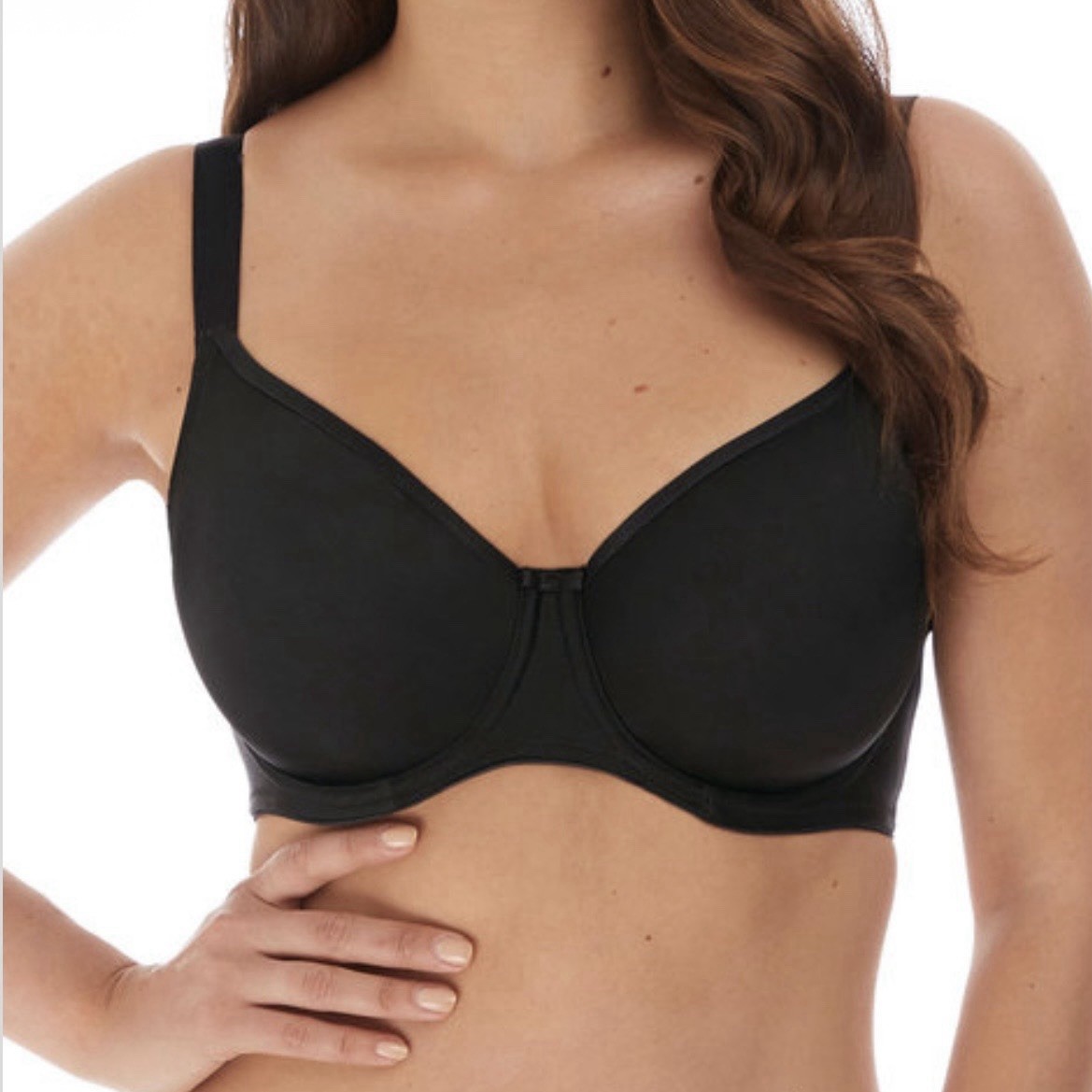 Fantasie FL4520 Smoothing Balcony Underwire Bra Black Size 30H – New NWT image 8