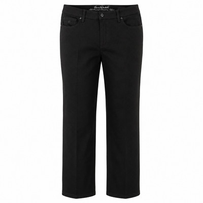 Gloria Vanderbilt Amanda Petite 12P Black Slimming Effect Straight Leg Jeans