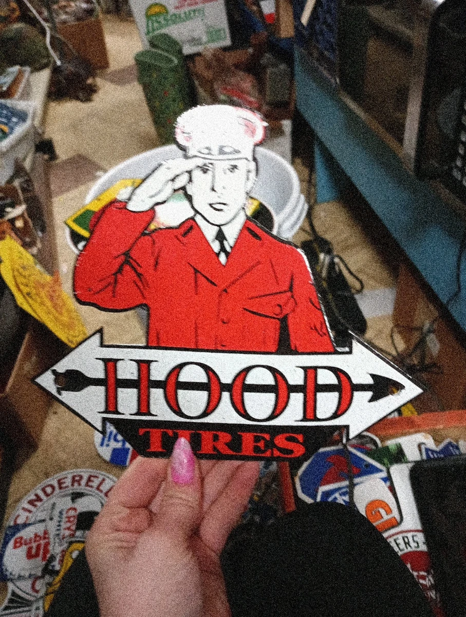 Hood Tire In Collectible Gas & Oil Advertising Signs for sale | eBay