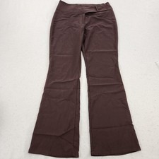 RAG Pants Womens 10 Brown Flare Bootcut Made in USA Twill Mid Rise Casual Office