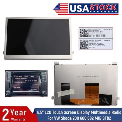 6.5'' Touch Screen LCD Display for VW Skoda MIB STD2 684 200 TDO-WVGA0633F00045