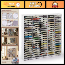 100 Slot Cassette Tape Storage Rack - Wall Mount/Freestanding Organizer, Stackab