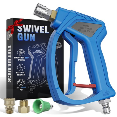 #ad Pressure Washer Short Gun 3 8 Swivel 25 Degree Soft Rubber Nozzle M22 $73.40