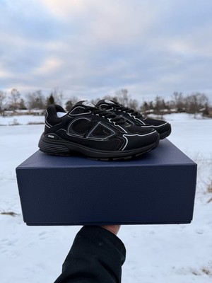 Christian Dior CD B30 Trainer/Sneaker 'Triple Black' In US M 8 | eBay
