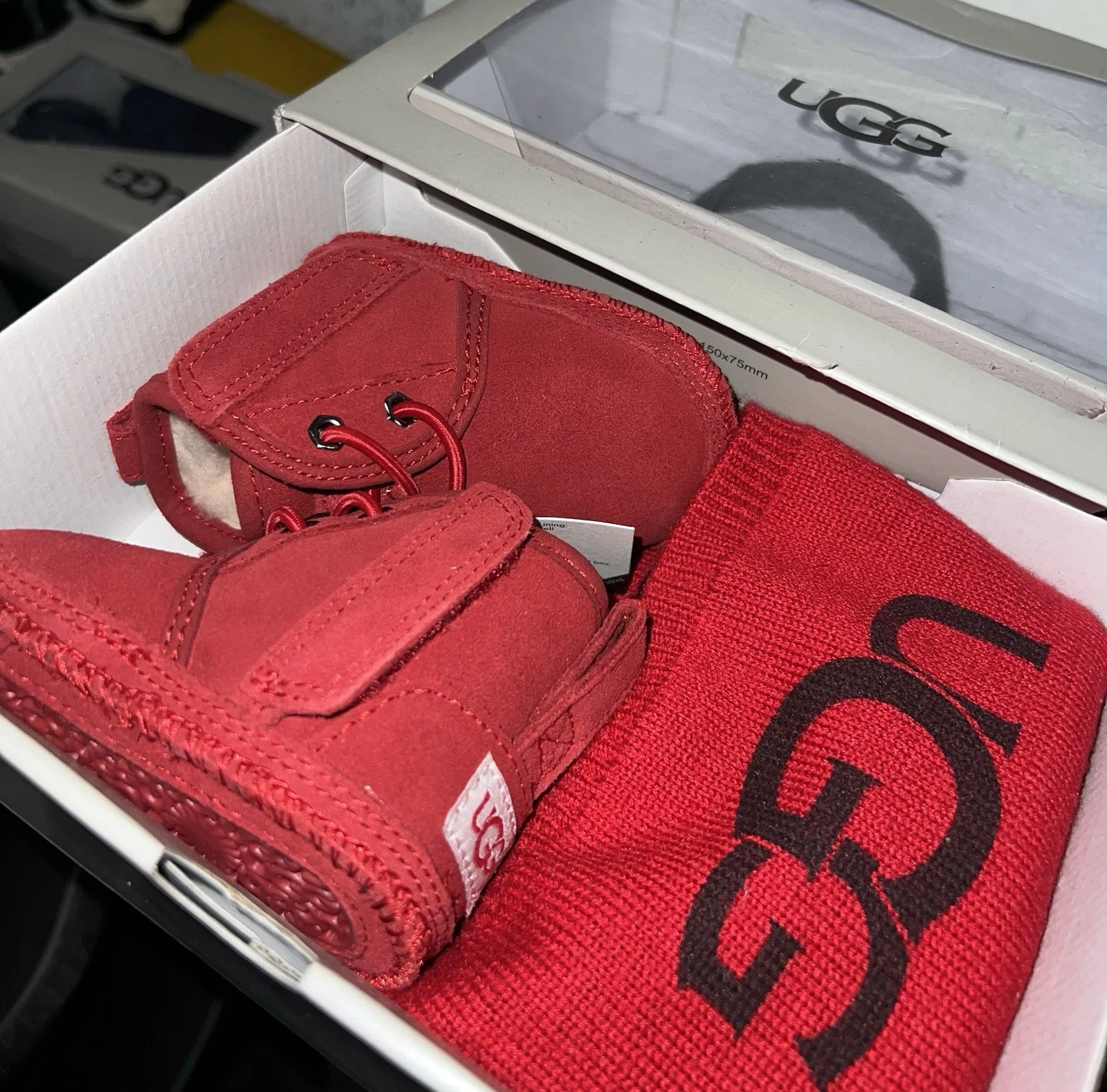 Baby's Neumel Booties & Ugg Beanie Gift Set