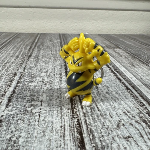 Electabuzz Pokemon Toy Keychain Figure Burger King Vintage 1999 Nintendo