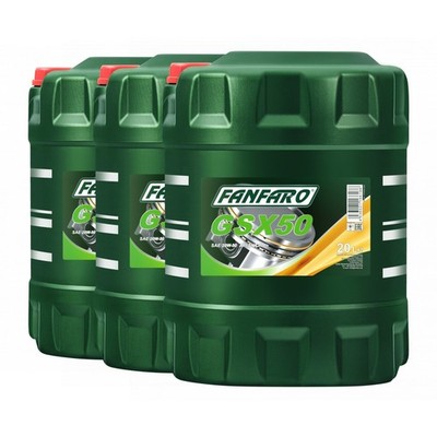 Motoröl 60 Liter (3x20 Liter) 20W-50 GSX50 FANFARO Motorenöl API SN/CH-4 60l
