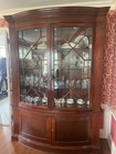 Baker Historic Charleston Mahogany Bow Front China Cabinet — photo 1