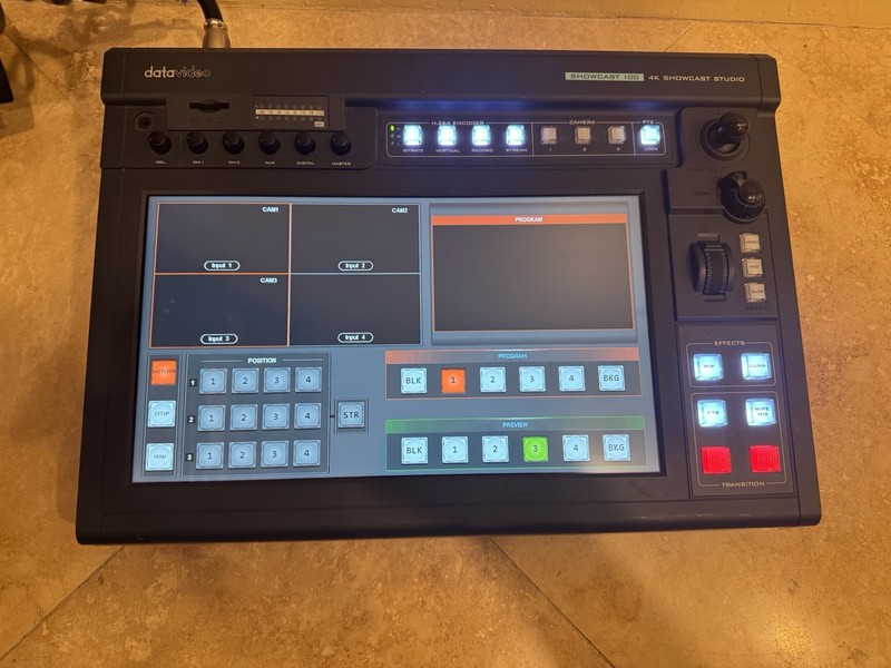 Datavideo Showcast 100 4k STUDIO. Video Switcher Camera Control Video Production
