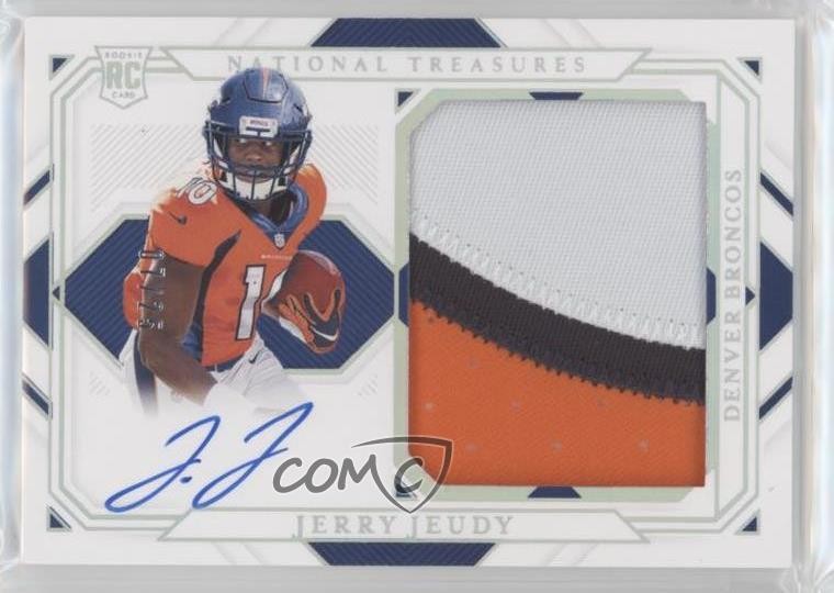 2020 Panini National Treasures Holo Silver 7/25 Jerry Jeudy #RMS-JJ Auto RC 11n4