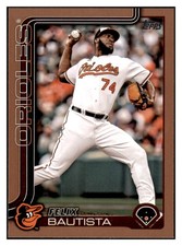 2025 Topps Felix Bautista #423 /2025 Gold Baltimore Orioles