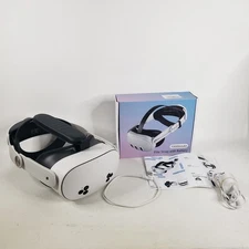 Meta Quest 3S 128GB VR HEADSET ONLY With Elite Head Strap Charger Reset Tested