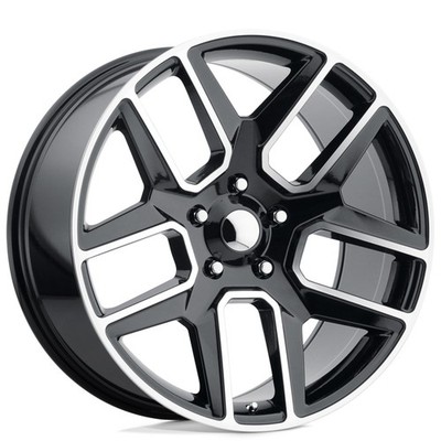 20x9 Performance Replicas Wheels PR192 Gloss Black Machined Rims (4pcs)